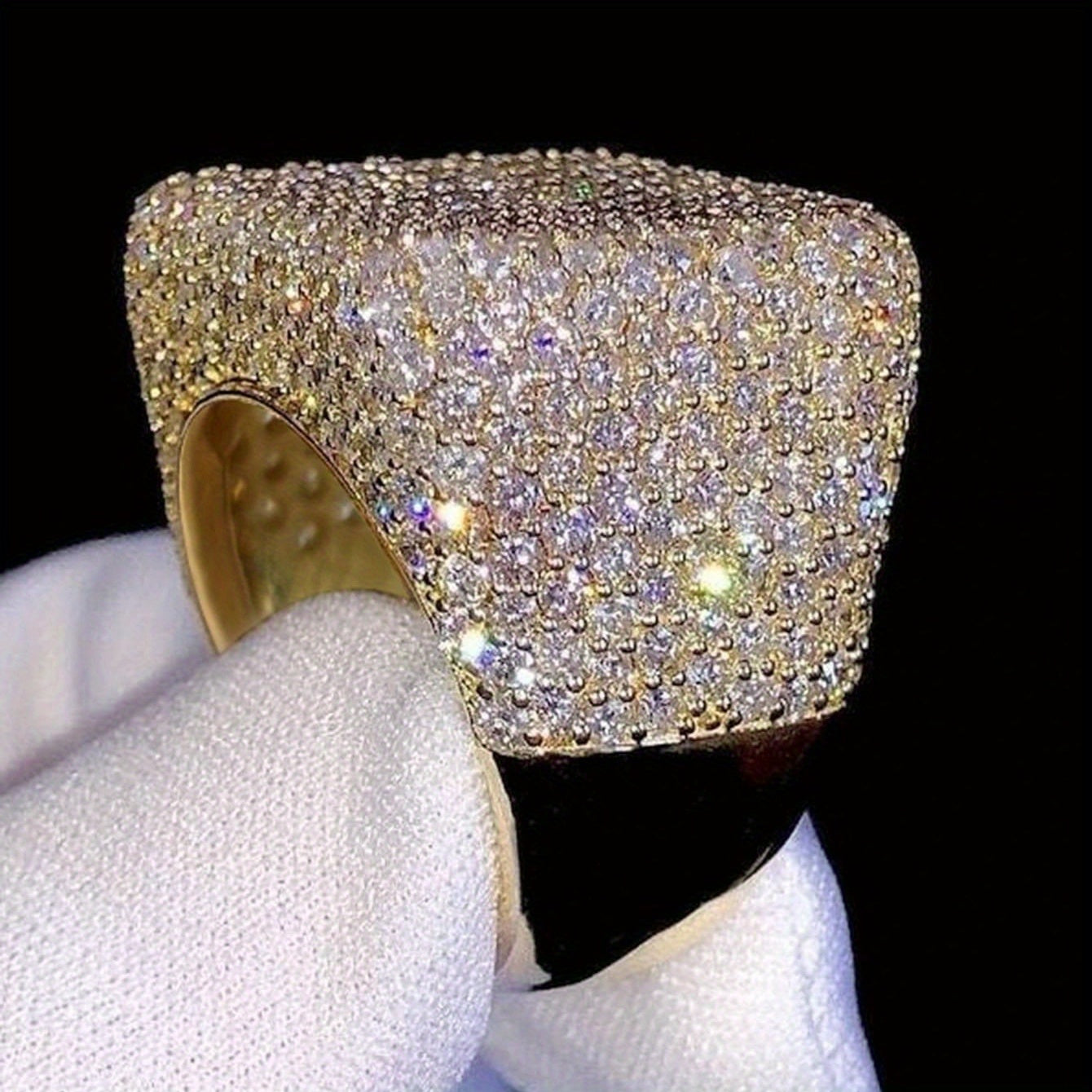 1pc Gorgeous Cubic Cubic zirconia Ring For Women For Wedding Engagement Party Jewelry Valentine'S Day GiftDesigner jewelry special offer jewelry for women High quality