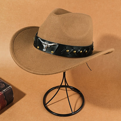 Vintage-Style Western Cowboy Hats - Set of 6 - with Wide Brims - Suitable for Farm Riding And Parties