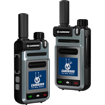 2 Pack V1 Global 4G/5G Walkie Talkie Two Way Radio System with SIM Cards, 4000mAh Type-C Battery- Handheld VHF/UHF Radios for Hunting, Fishing, Outdoor, Camping, Emergencies - Global Coverage (Compatible with 2.4G/3G/4G/5G)