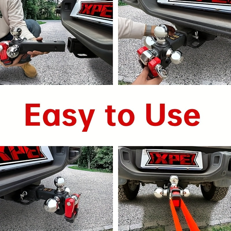 5-in-1 Trailer Hook with 3 Balls and 2-inch Receiver
