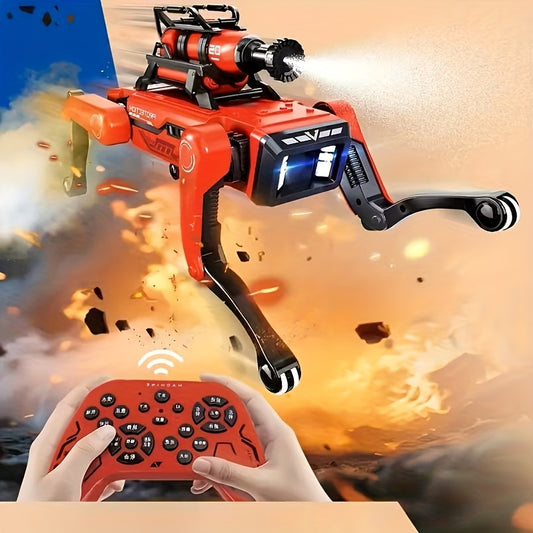 Intelligent Robot Dog, Can Launch Soft Bullets, Spray Water Mist, Sing And Dance, Programmable, Intelligent Voice Interaction, Handshake, The Best Playmate For Children, Cool AI Robot Dog, Dancing Robot Dog, Suitable For Both