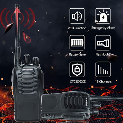 6pcs Walkie Talkie, Professional Two-Way Radios, Long Range UHF Communicator for Adults, Rechargeable Battery, Handheld 6pcs Walkie Talkie Set with Earpiece, Family Restaurant
