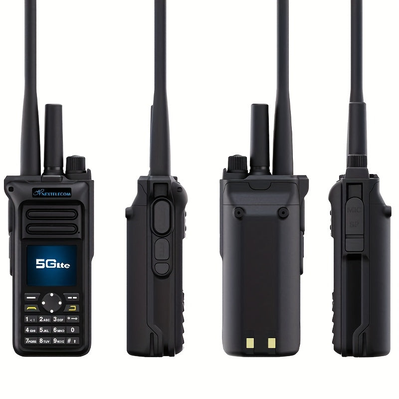 GT-10 Dual Mode 5G/UHF Walkie Talkie with SIM Card Unlimited Range Cellular Network PoC Two Way Radio Dual PTT GMRS FM 8000mAh AES256 Repeater Type-C Charging MON