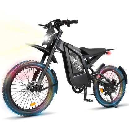 Adult Electric Bike with 48V 30AH Removable Battery - 80-Mile Range, 19MPH High-Speed, 4-Mode (Pedal, Bike, Walking, Throttle) - Heavy-Duty Alloy Steel Frame, Disc Brakes, 500W-740W Motor - Men & Women's All-Terrain E-Bike fo