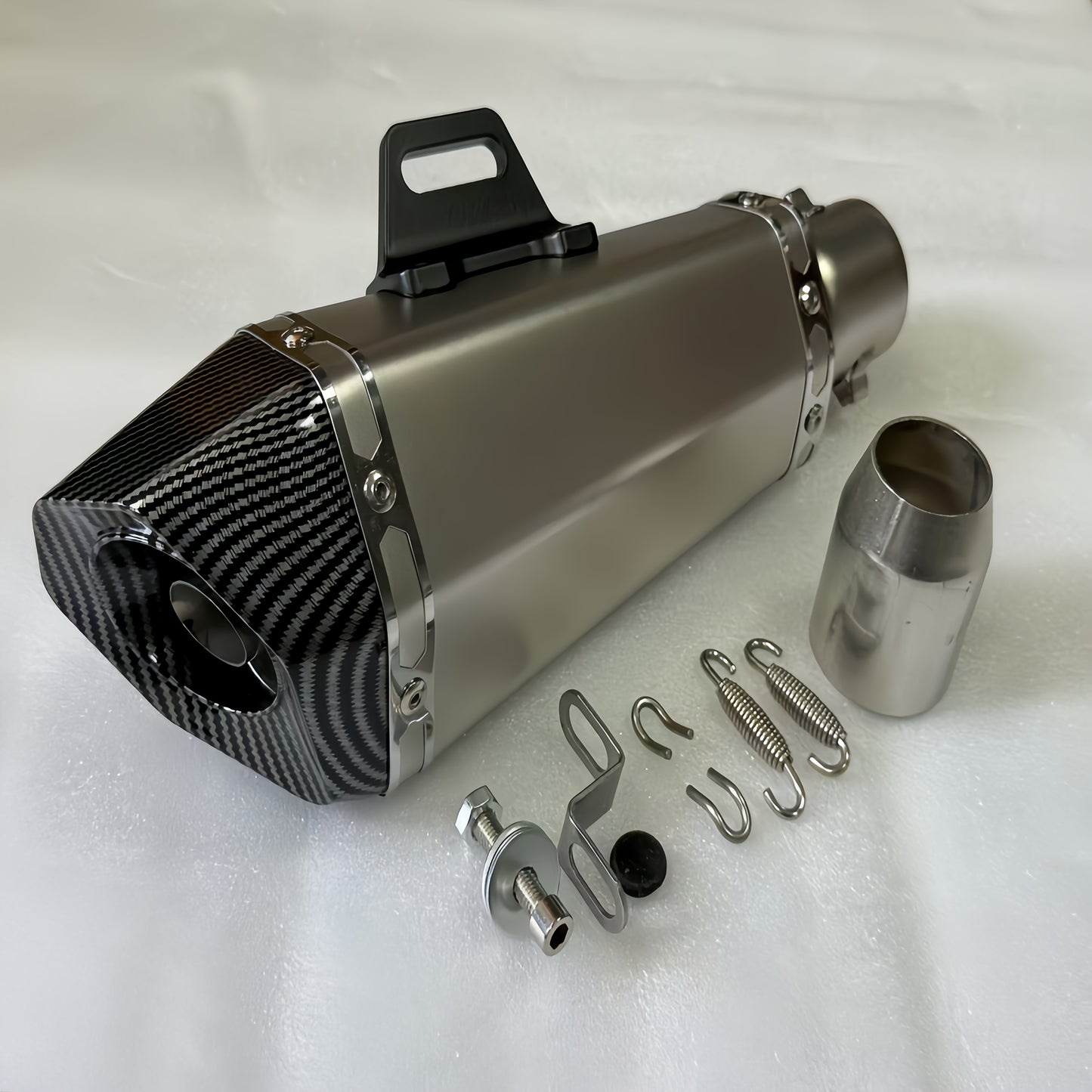 1pc Stainless Steel Motorcycle Exhaust Universal Fit, 51mm Connection Pipe with DB Killer Sticker, for HONDA Yamaha NC700 Z900 GSXR1000 SV650 R6 R3 ZX6R ZX10 K7 MT07 Z1000 and More Street Sport Bike Performance Upgrade – Su