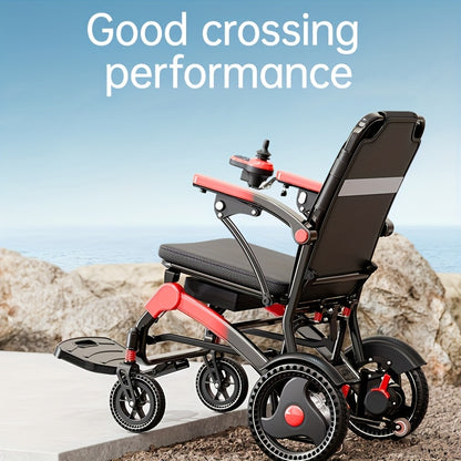 Heavy-Duty Electric Wheelchair for Seniors & s - 500W High-Power Motor, 30+ Mile Range, 350 lbs Capacity, Dual Battery System, All-Terrain Climbing (/Outdoor) - -Grade Mobility Aid with & Reliable Battery Management