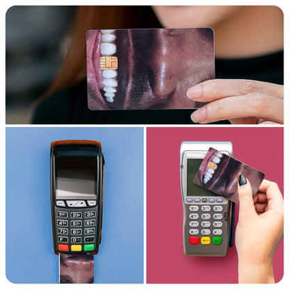 3pcs, 1pc spare Ultra-Thin Vinyl Credit Card Skins - Waterproof, Scratch & Slip Resistant Stickers for Debit, Transit & Key Cards - Sleek White with Colorful Edges