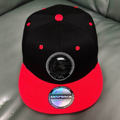 Unisex DJ Snapback Hat - Black & Red Two-Tone, Lightweight Breathable Polyester, Adjustable Snap Closure, Machine Washable, Perfect for EDM Parties & Casual Wear, Casual Headwear | Snapback Design | Durable Headgear, Yoki Man