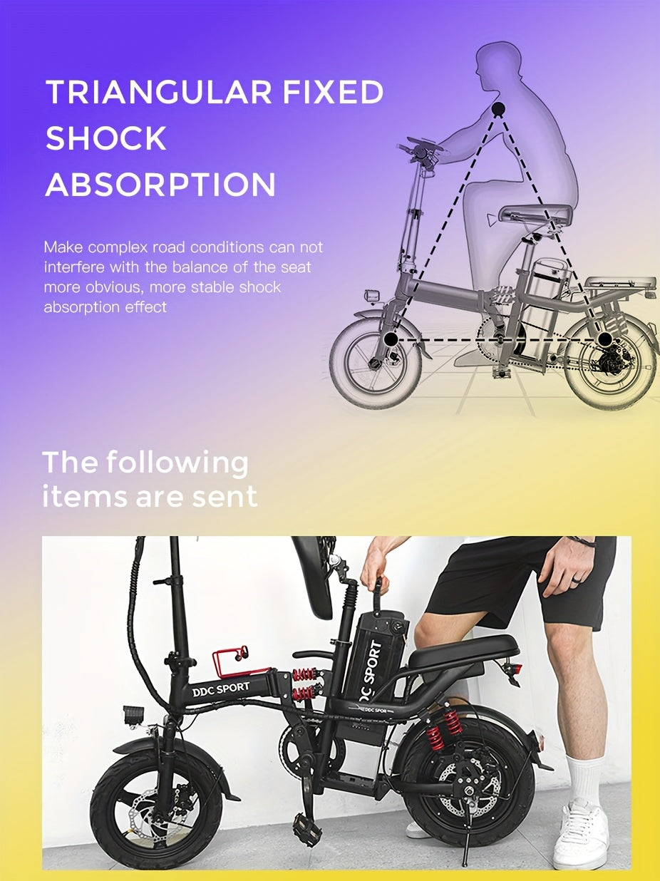 700W Folding E-Bike for Adults: Tackle 25° Hills & 20MPH Speeds. 35-Mile Range with 48V 20Ah Removable Battery, 385LBS Capacity & 11-Layer Shock Absorption for A Smooth Ride. Your All-in-One Commute & Adventure Solution