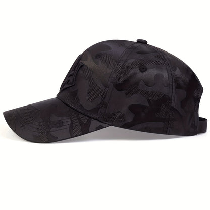 Trendy Embroidery Camouflage Baseball Cap Unisex Hip Hop Dad Hat Lightweight Adjustable Sun Hats For Women & Men