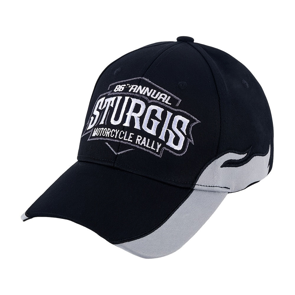 Sturgis 2026 Embroidered Souvenir Cap: A Comfortable, Adjustable Hat for The 86Th Motorcycle Rally, Perfect Gift for Bikers