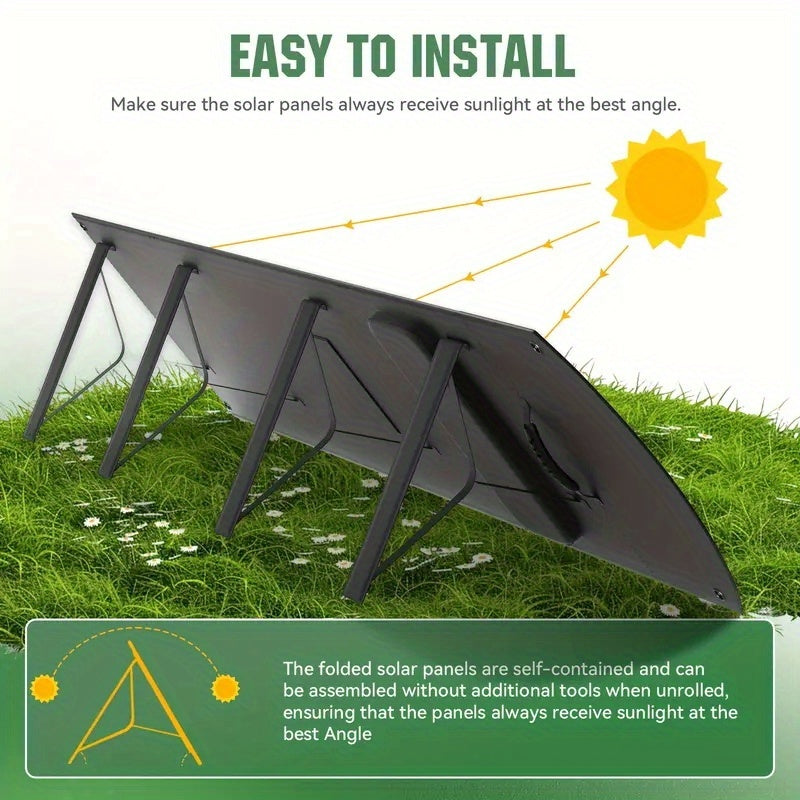 100W Solarpanels Without Bag And Generator/320, 000mAh Power Bank. LiFePO4 Battery UPS, Multi-connector, Durable And Compact Design-portable Camping, Outdoor Charging, Reliable Power Support, Essential for RV Travel, Christma