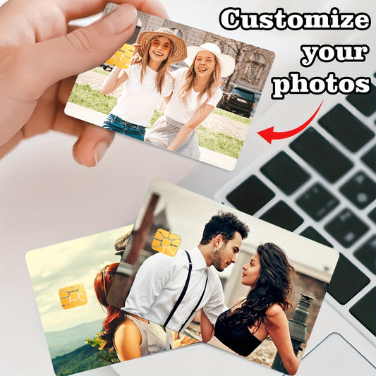 8/16pcs, Custom Credit Card PVC Stickers - Scratch-Resistant Debit Card Decals, Custom Size High Quality Bank Card Skins with Fade-Proof Coating