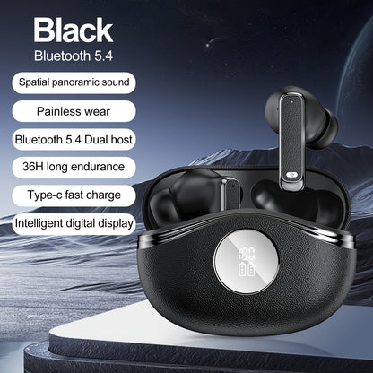 True In-Ear Wireless Headphones, Wireless 5.4, ENC Noise-Cancelling Microphone, Deep Bass, USB-C Charging, Comfortable Design, Clear HIFI Stereo Sound, Long Battery Life, Suitable for Outdoor/Work/Sports, Compatible with All
